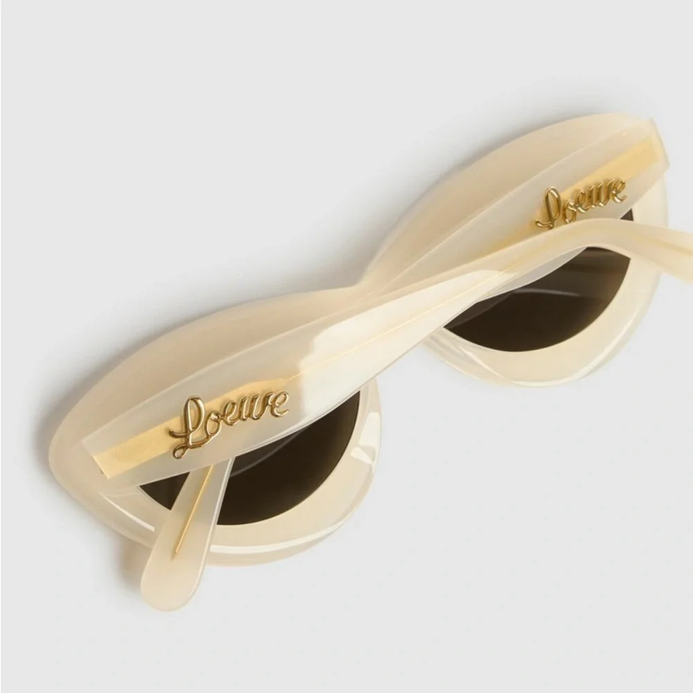 Loewe Cream and Black Cat-Eye Sunglasses - Picture 3 of 10